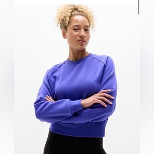 Athleta Classic Forever Fleece Crewneck Sweatshirt-
Sz - Medium.  NWT